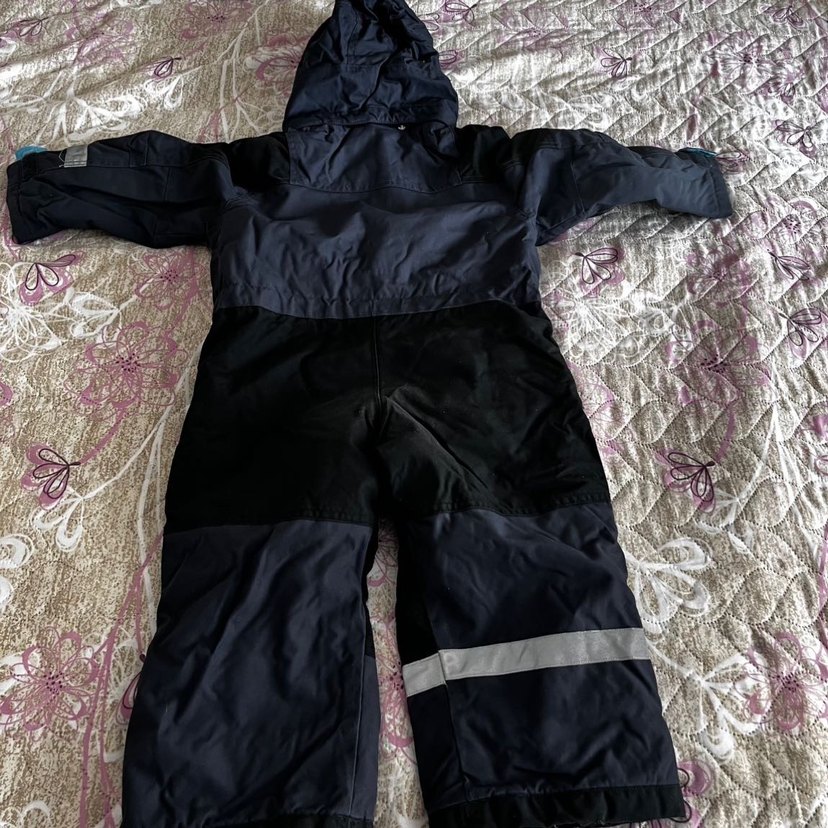 Kemerli Mavi Bebek Kayak Tulumu - Görsel 3