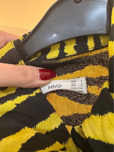 l Beden sarı Renk Mango elbise