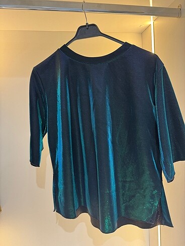 Twist hologramlı bluz
