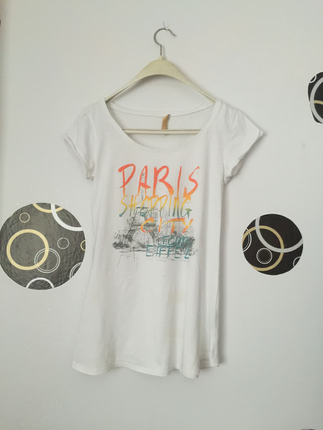 Paris baskılı T-shirt