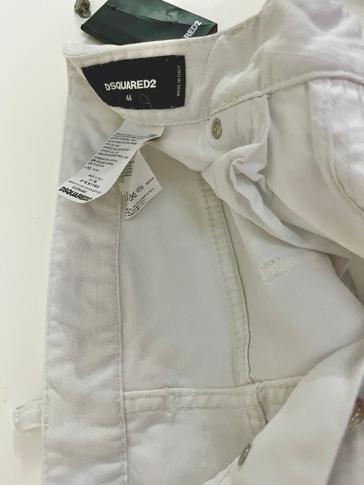 DSQUARED2 Beyaz Denim Jean — görsel 3/6
