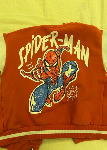 Kırmızı Spider-Man Baskılı Erkek hırka H&M
