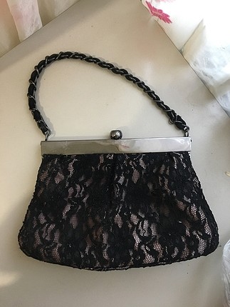 Vintage Dantelli Çanta