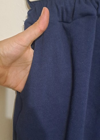 52 Beden Lacivert Pilili Kadın Mini şort