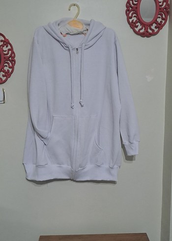 Kadın Gri Kapüşonlu Uzun Kollu Sweatshirt