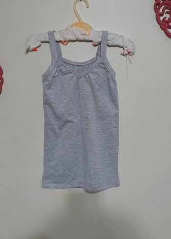 Gri Kız Çocuk Atlet - Görsel 3