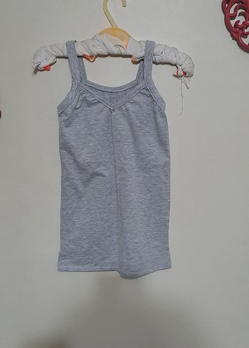 Gri Kız Çocuk Atlet - Görsel 4