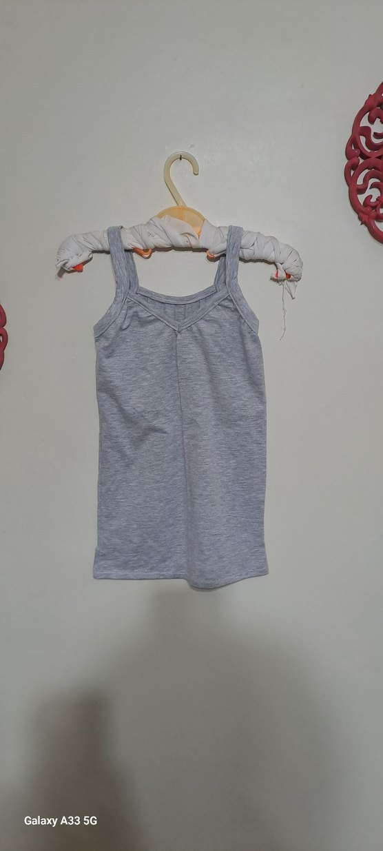 Gri Kız Çocuk Atlet - Görsel 3