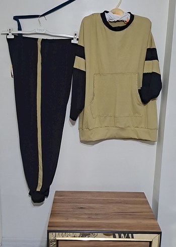 Kadın Kahverengi Oversize Eşofman Takımı - Görsel 3