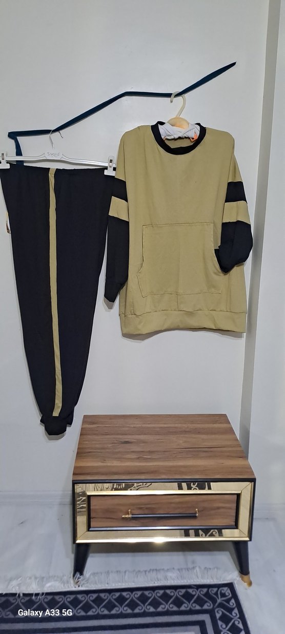 Kadın Kahverengi Oversize Eşofman Takımı - Görsel 5