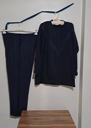 Siyah Kadın Midi Takım Elbise - Görsel 2