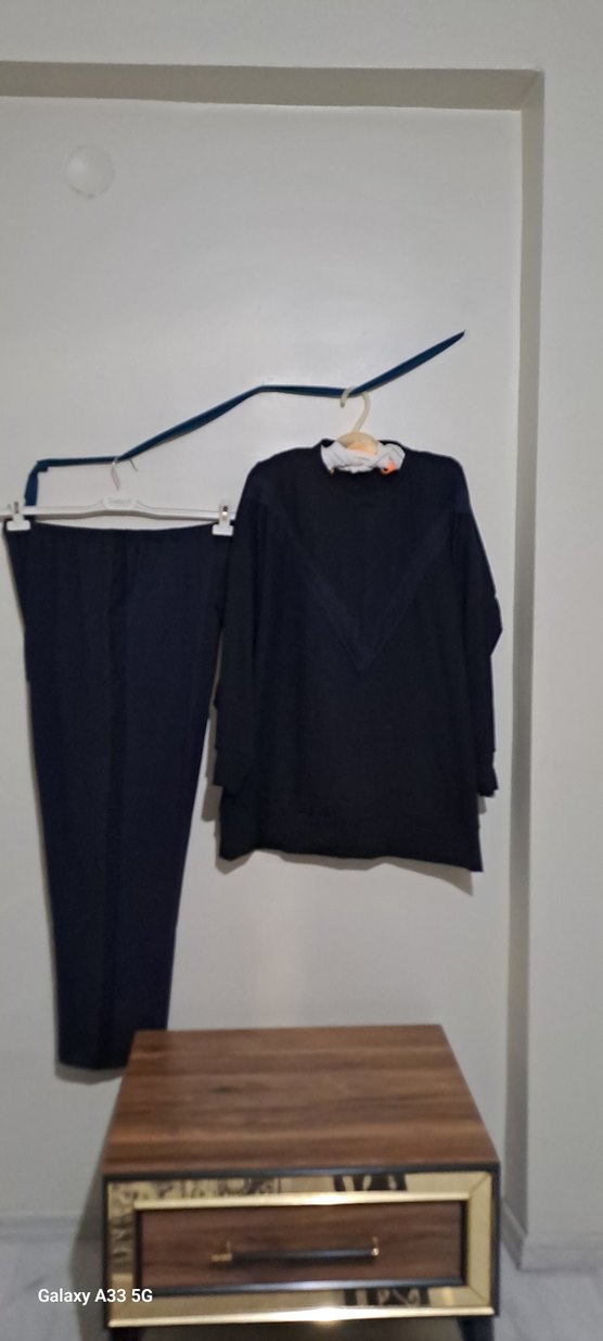 Siyah Kadın Midi Takım Elbise - Görsel 5