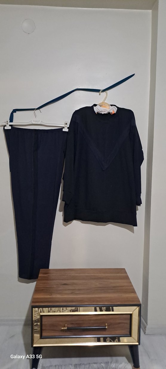 Siyah Kadın Midi Takım Elbise - Görsel 2