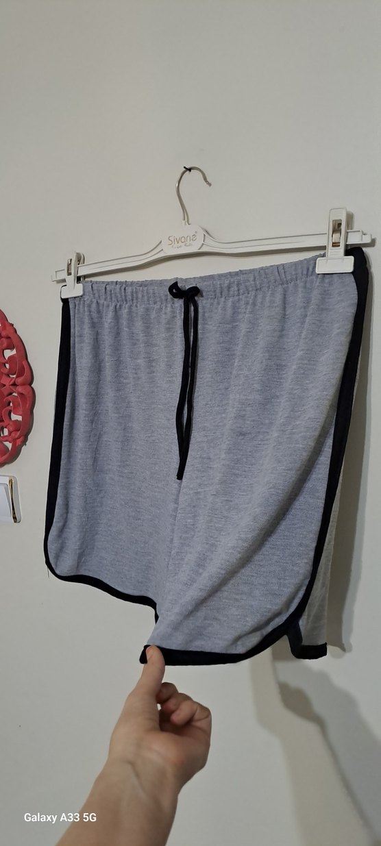 Gri Hamile Midi Eşofman Altı - Görsel 2