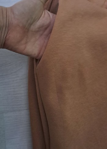 Bej Rahat Kesim Kadın Kumaş Pantolon - Görsel 5