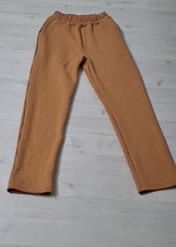 Bej Rahat Kesim Kadın Kumaş Pantolon - Görsel 7