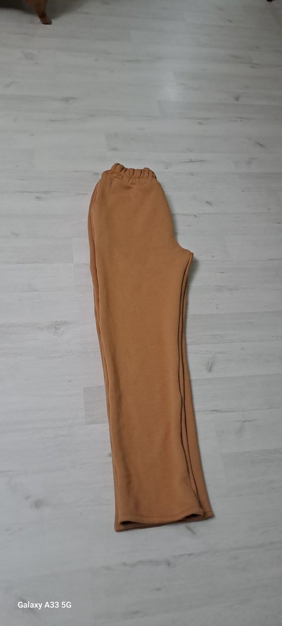 Bej Rahat Kesim Kadın Kumaş Pantolon - Görsel 3