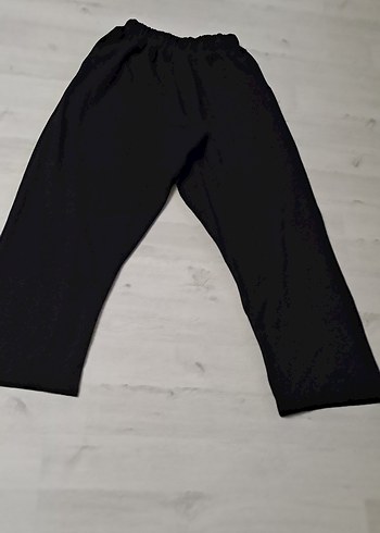 Siyah Kadın Midi Kumaş Pantolon - Görsel 6