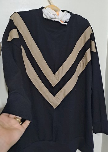 V Yaka Kahverengi Kadın Eşofman Takımı - Görsel 5