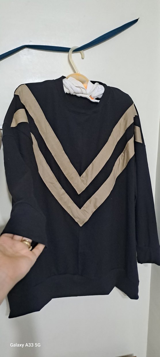 V Yaka Kahverengi Kadın Eşofman Takımı - Görsel 5