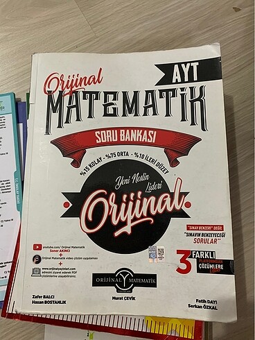 Yks test kitabı orijinal matematik