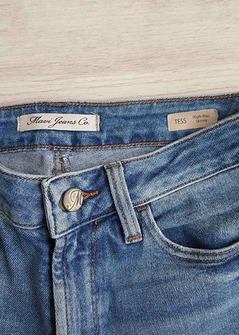 xs Beden Kadın Mavi Denim Midi Boy Normal Kesim Jean
