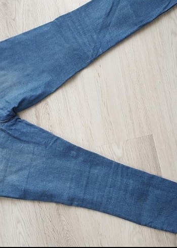 xs Beden mavi Renk Kadın Mavi Denim Midi Boy Normal Kesim Jean