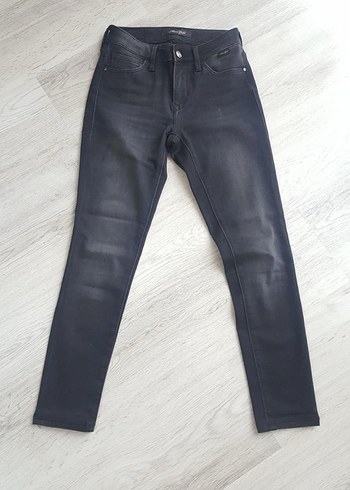 Mavi Jeans Siyah Regular Fit Midi Denim Kadın Kot Pantolon
