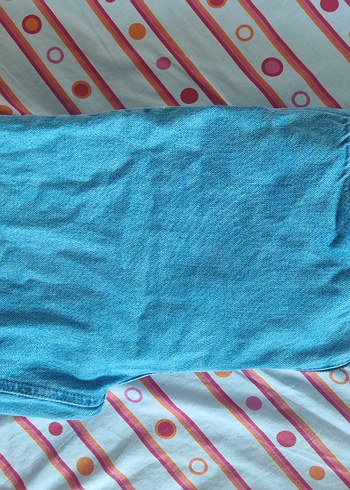 27 Beden mavi Renk Mavi Loose Fit Midi Kadın Kot Pantolon