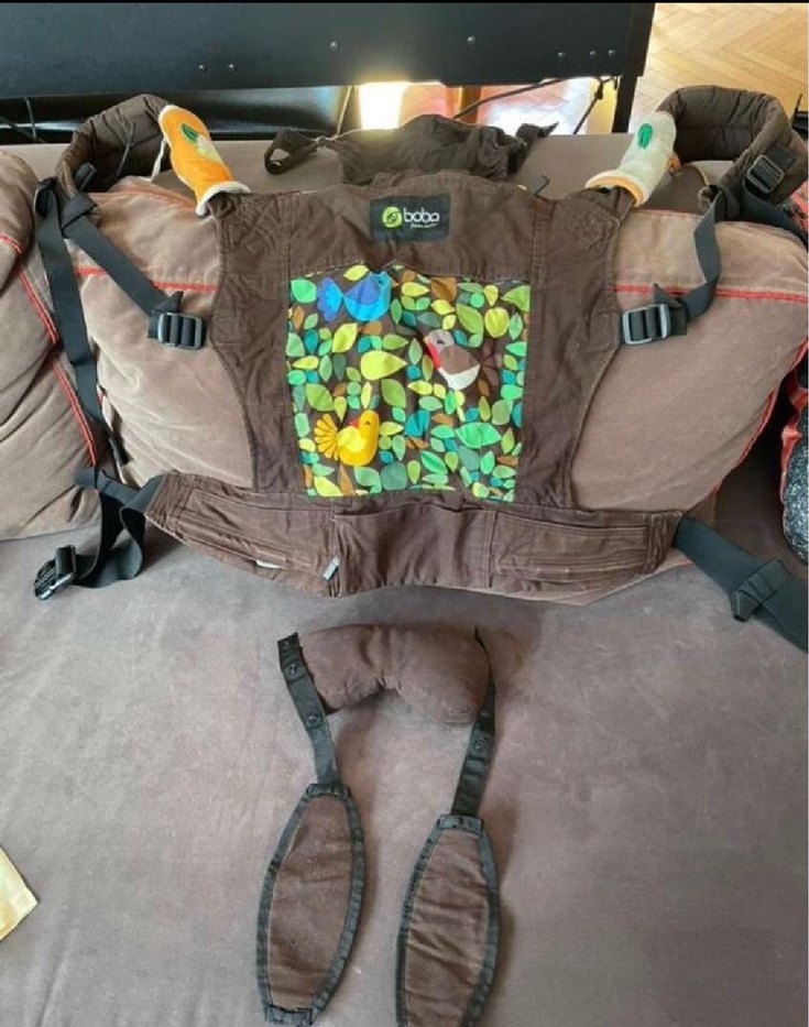 Boba Bebek Taşıyıcı - Yeşil Desenli - Görsel 2