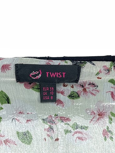 38 Beden siyah Renk Twist Bluz %70 İndirimli.