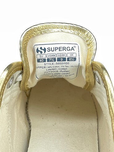 40 Beden altın Renk Superga Spor Ayakkabı %70 İndirimli.