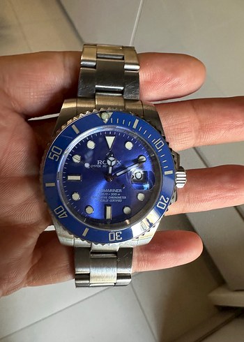 Rolex Erkek Klasik Mavi Saat