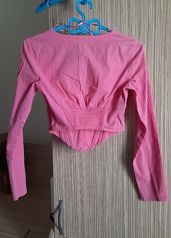 xs Beden pembe Renk Bershka pembe bluz