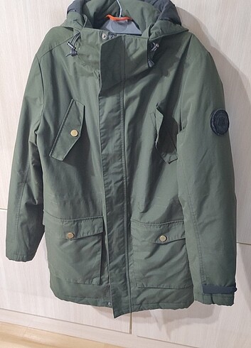 Mavi erkek parka - Görsel 12