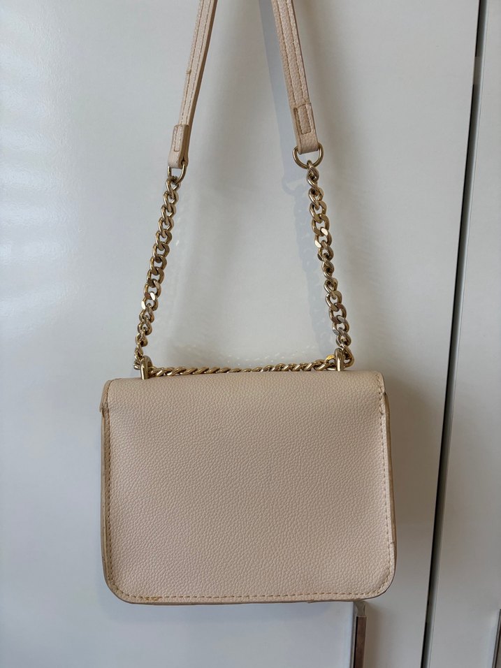 Klasik Bej Deri Kadın Çanta - Görsel 5