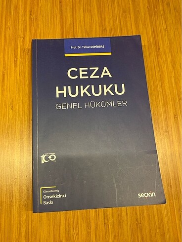 Ceza hukuku genel hükümler timur demirbaş