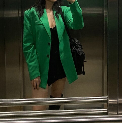 Yeşil blazer