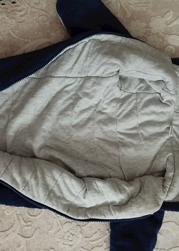 Mavi Kürklü Erkek Bebek Tulumu - Görsel 3