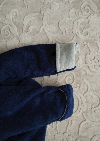 Mavi Kürklü Erkek Bebek Tulumu - Görsel 4