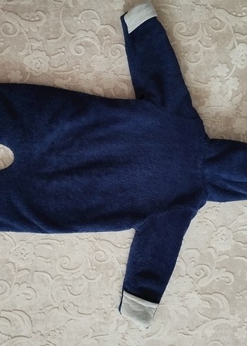 Mavi Kürklü Erkek Bebek Tulumu - Görsel 2