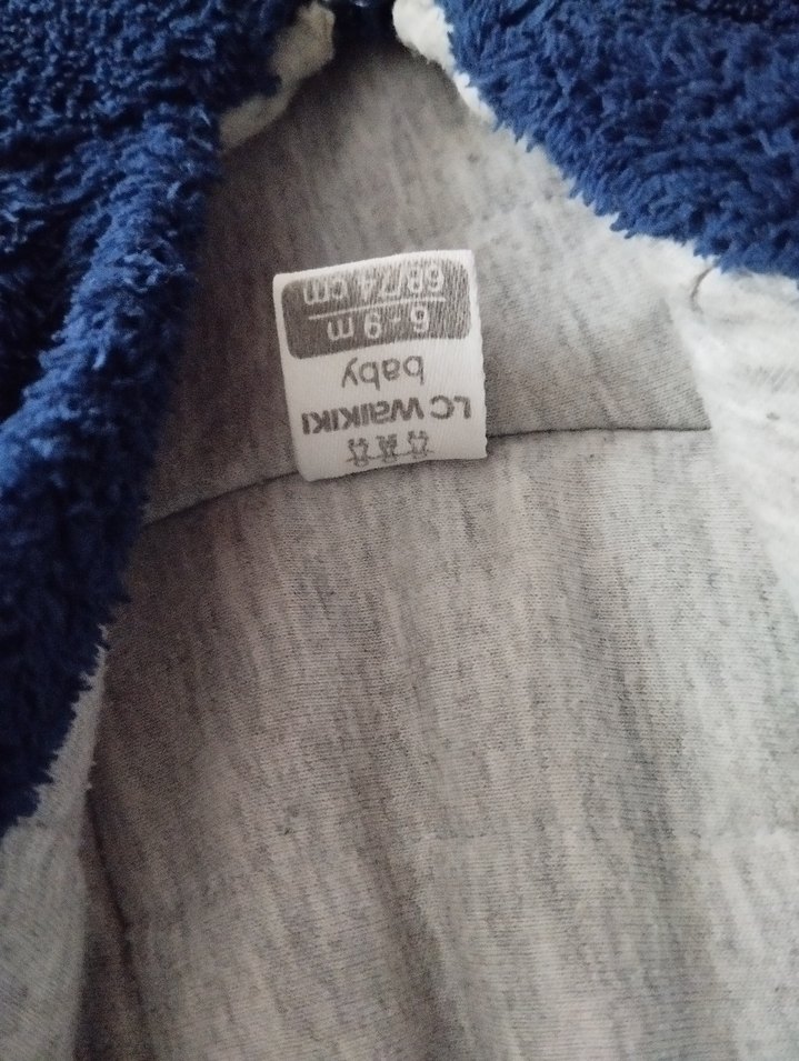 Mavi Kürklü Erkek Bebek Tulumu - Görsel 5