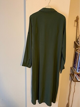 U.S Polo Assn. Boydan koyu yeşil elbise