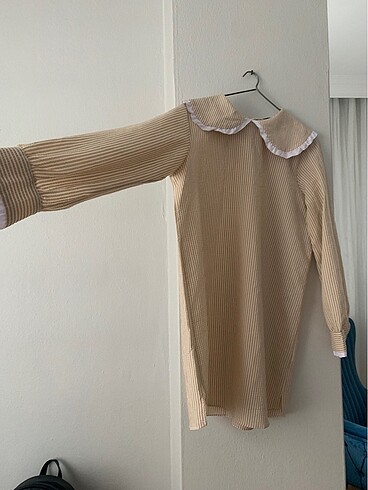 38 Beden Kareli gömlek elbise tunik