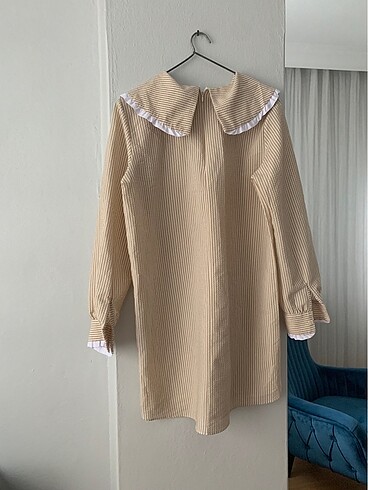 Kareli gömlek elbise tunik