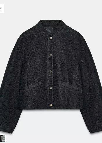 s Beden siyah Renk Zara Kaşe Bomber Ceket