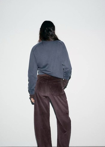 ZARA BALLOON KADİFE PANTOLON - Görsel 5