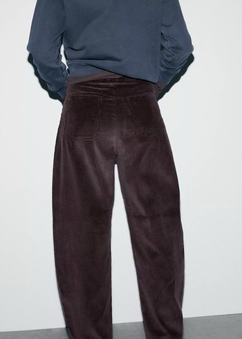 ZARA BALLOON KADİFE PANTOLON - Görsel 6