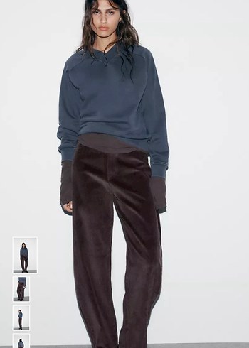 ZARA BALLOON KADİFE PANTOLON - Görsel 2