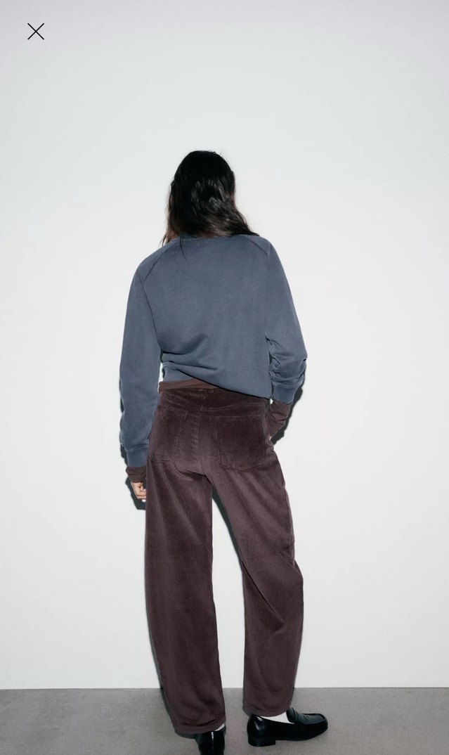 ZARA BALLOON KADİFE PANTOLON - Görsel 5